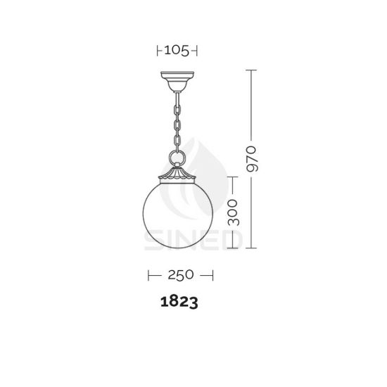 Liberti Design  Aluminiumgartenkronleuchter ist ein Produkt im Angebot zum besten Preis