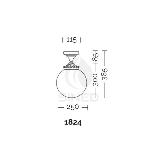 Liberti Design  Lampada Da Soffitto Orione Sfera 25 Cm  un prodotto in offerta al miglior prezzo online