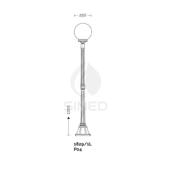 Liberti Design  Outdoor Street Lamp Orione 172 Cm High is a product on offer at the best price