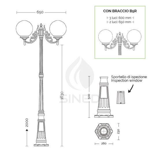Liberti Design  Orione 3licht Gartenlampe ist ein Produkt im Angebot zum besten Preis