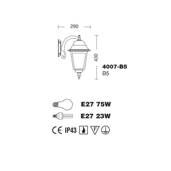 Liberti Design  Applique Per Parete Da Giardino Athena  un prodotto in offerta al miglior prezzo online