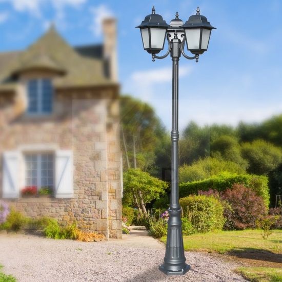 Liberti Design  208 Cm High Lamppost And 3 Athena Lanter is a product on offer at the best price