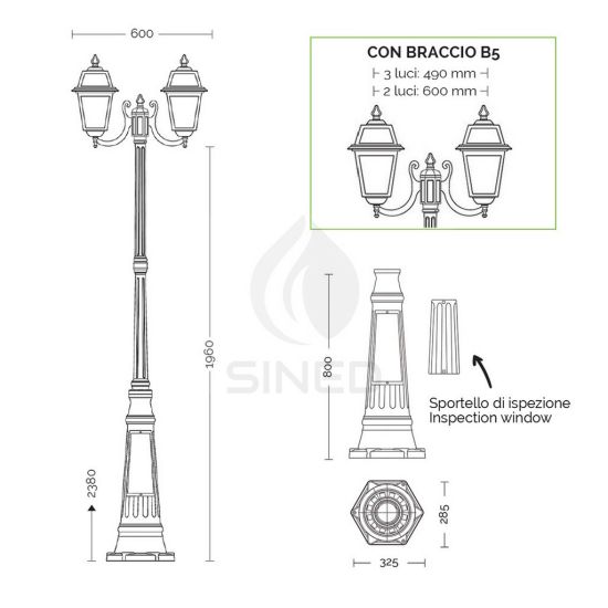 Liberti Design  Artemide 3licht Laterne Lampe ist ein Produkt im Angebot zum besten Preis