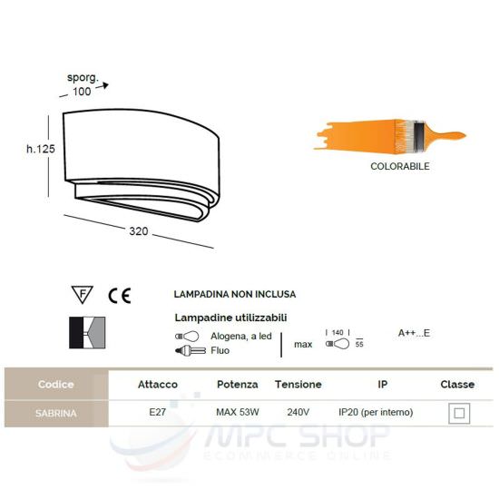 Liberti Design  Applique Decorativa In Ceramica Sabrina  un prodotto in offerta al miglior prezzo online