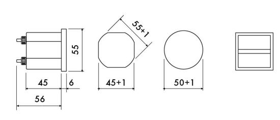 Perry  Contaore 1236 Vca 48x48mm is a product on offer at the best price