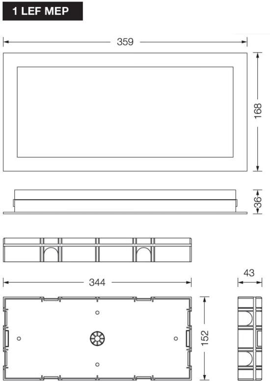 Perry  Flushmounted Wall Box 1le Fmep is a product on offer at the best price