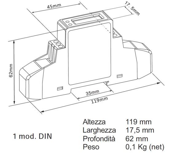 Perry  Contatore Monofase Con Schermo Lcd  un prodotto in offerta al miglior prezzo online