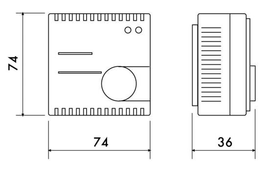 Perry  Perry White Wall Thermostat is a product on offer at the best price