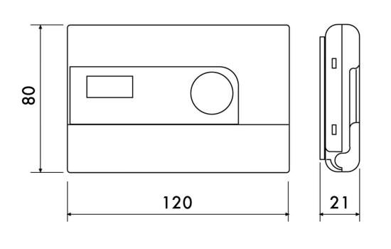 Perry  Thermostat Mural Perry Blanc est un produit offert au meilleur prix