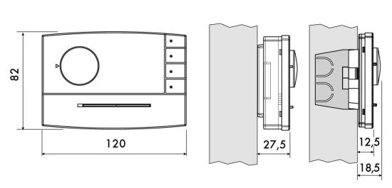 Perry  Wall Thermostat Zefiro Series is a product on offer at the best price