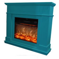 FUEGO  Turquoise Wall Mounted Electric Fireplac is a product on offer at the best price