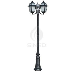 Artemide 208 Cm Street Lamp And 3 Lanter 