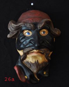  Maschera In Cartapesta Dipinta a Mano Pa  un prodotto in offerta al miglior prezzo online