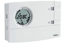 Perry  White Wall Clock Thermostat With Batteri is a product on offer at the best price