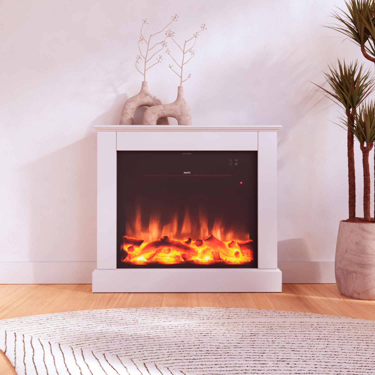 Caminetto Elettrico Camilloxxlbianco