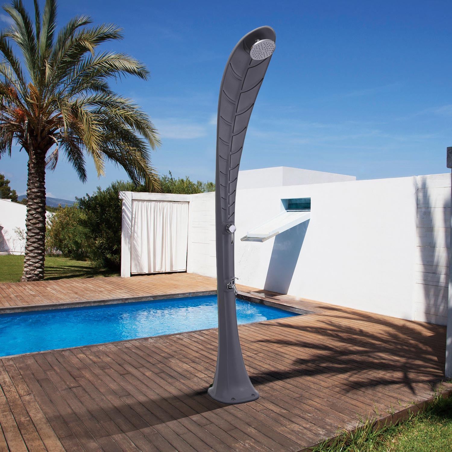 Gray Outdoor Shower