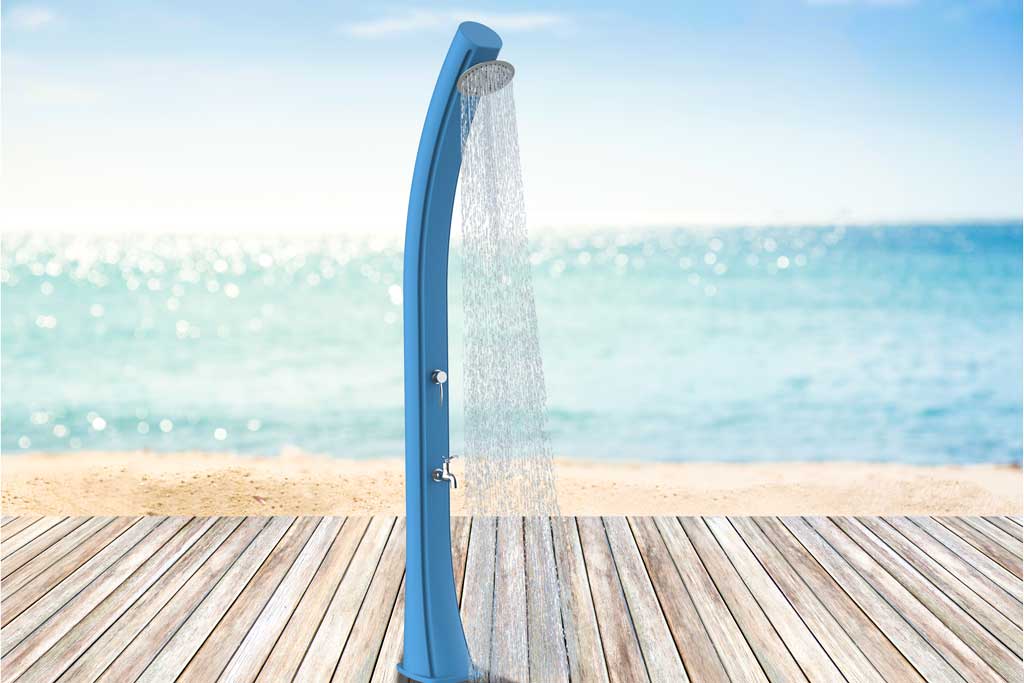 Shower Xxl 40 Blue Hot Water From The Su