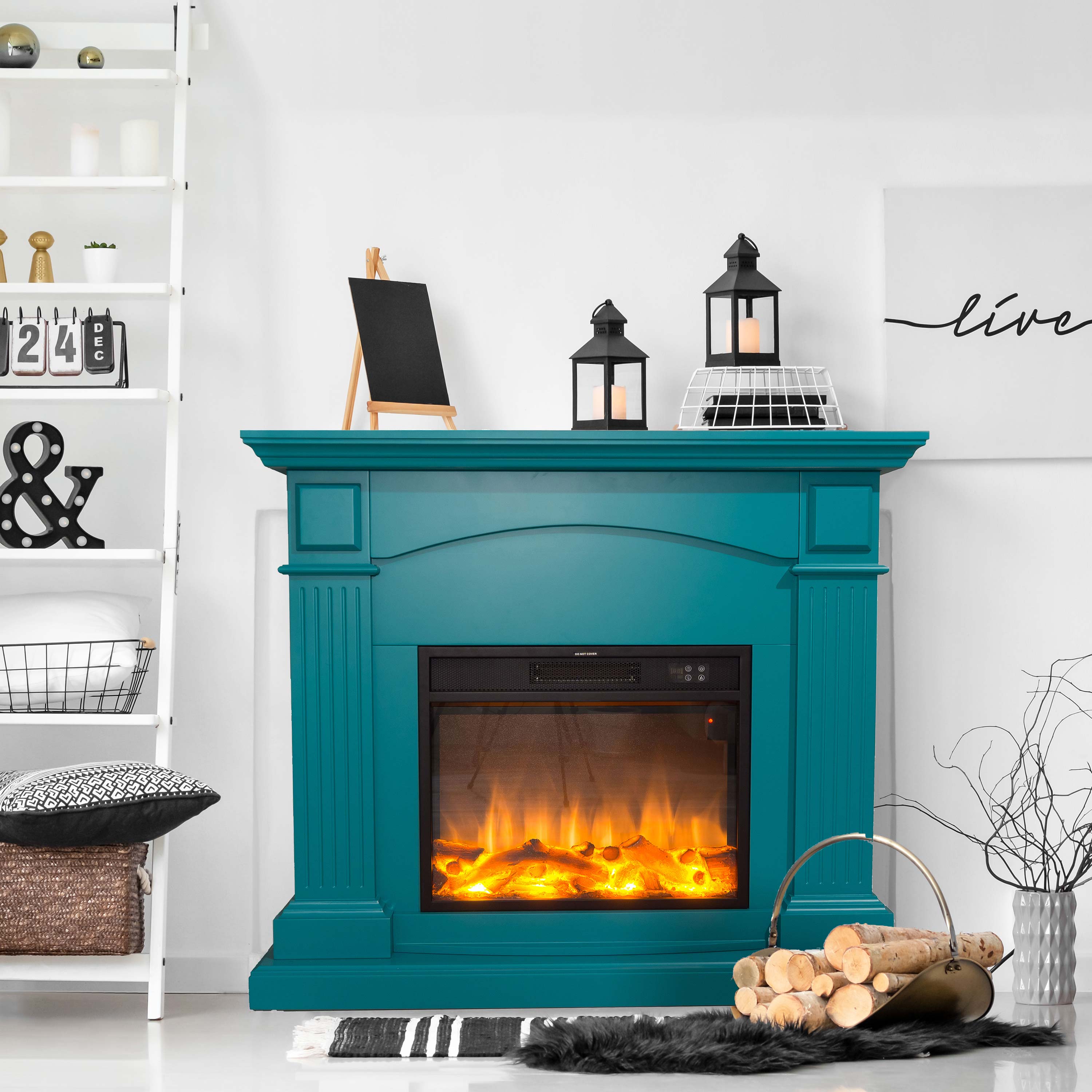 Chimenea Elctrica Con Efecto Led