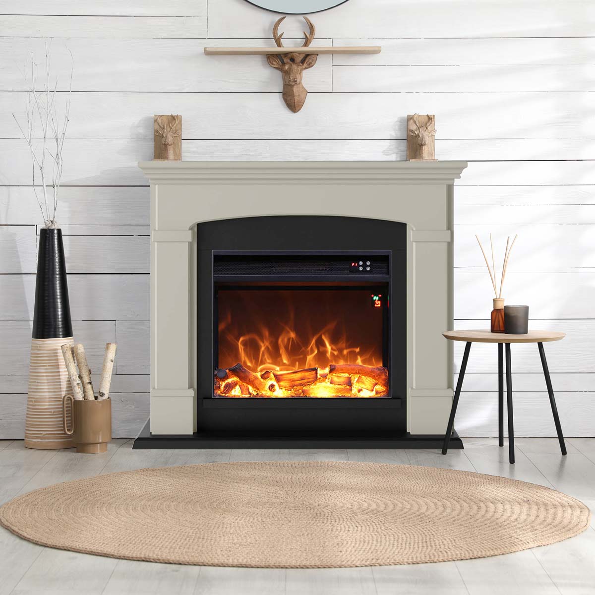 Caminetto Elettrico Beige Monica