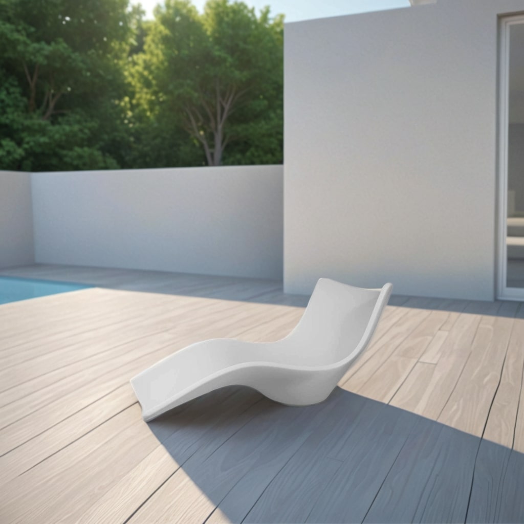 Assunta Plastic Garden Sunlounger