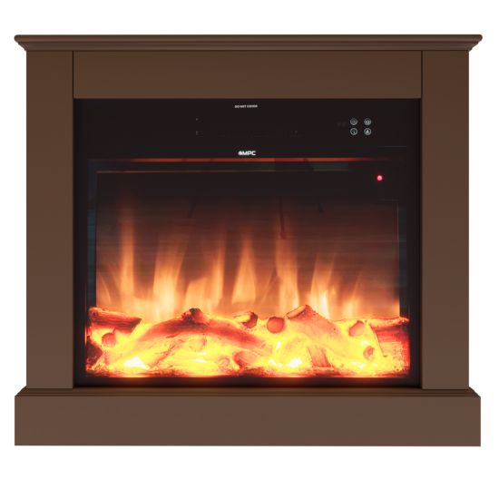 Caminetto Elettrico Camillo Xxl Marrone