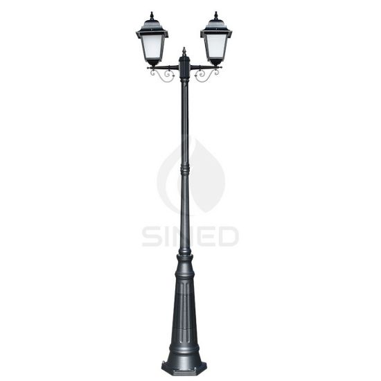 Athena Street Lamp With 2 Lantern Lights 