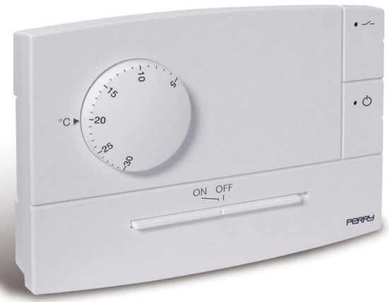 Thermostat Semiencastr Blanc Poir