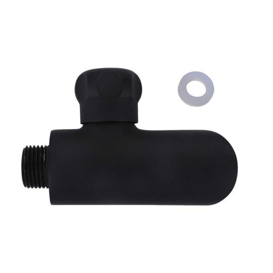 Oval Black tap for Emi showers