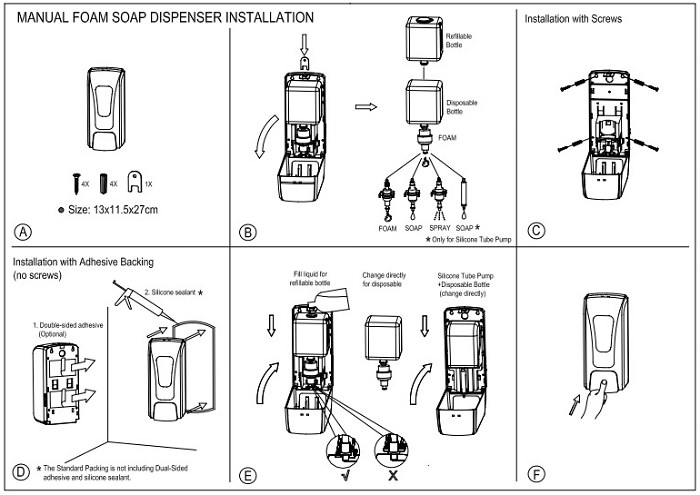 Dispenser Automatico Touch a Sapone