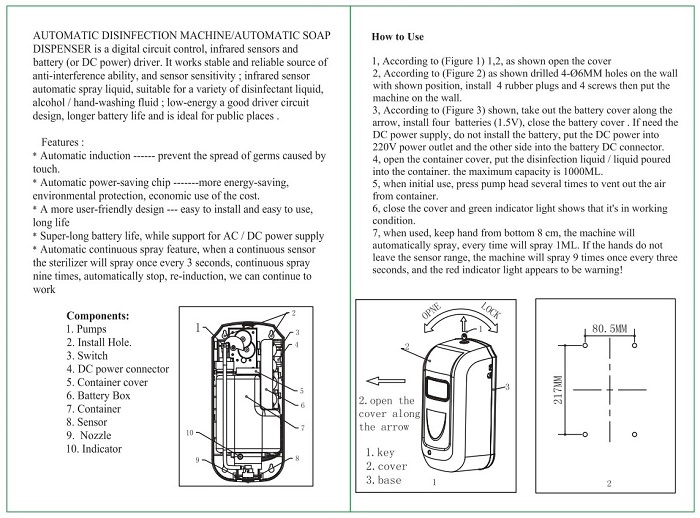 Automatic Soap Dispenser model 1304