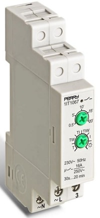 Interruptor temporizado para luces de escalera multifunción 1 DIN