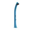 Doccia Blu a Riscaldamento Solare Modello Rio Xxl. Struttura Curva In Polietilene Hd, Ideale Per Giardino, Piscina e Attivit All'aperto. Altezza 226 Cm Soffione Rotondo Diametro 15.24 Cm Serbatoio 40 Litri Con Lavapiedi Accessori e Rubinetti In Ottone