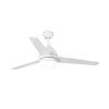 White steel ceiling fan White Tabarca 33752 Modern fan with remote control 3 speeds and 3 reversible blades in wood White Plywood and Maple Diameter 132 cm Winter Summer Function Requires 2 bulbs E27 max. 15W LED not included