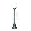 Lampadaire D'extrieur Orione Pour Alle 110 Cm De Hauteur En Aluminium Moul Sous Pression Couleur Anthracite Et Sphre Opale Diamtre 25 Cm Protection Ip43 Connexion E27 Pour Ampoule Halogne, Fluorescente Ou Led Produit Fabriqu En Italie 