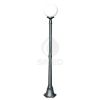 Outdoor Lamp Orione Height 172 Cm Garden Lamp With Ip43 Protection Body In Die-cast Aluminium Anthracite Colour Opal Sphere Diameter 25 Cm Connection E27 For Halogen, Fluorescent Or Led Bulb Product Made In Italy 