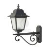 Applique D'extrieur Athena En Aluminium Moul Sous Pression Couleur Anthracite Applique Lanterne Adapte Aux Ampoules Halognes, Fluorescentes Ou Led Avec Douille E27 Protection Ip43 Fabriqu En Italie 