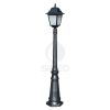 Lampioncino Da Giardino Athena Altezza 152 Cm Lampada Per Esterno Con Protezione Ip43 Corpo In Alluminio Pressofuso Colore Antracite e Vetri Opale Con 1 Luce a Lanterna Per Lampadina Alogena, Fluorescente o a Led Prodotto Made In Italy