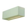 Lampada Da Parete Damasco 25t Applique Rettangolare Realizzata In Ceramica Grezza Naturale Verniciabile e Decorabile Emissione Luce Indiretta Lampadina 1xe27 Max. 53w Non Inclusa Kit Fissaggio Incluso Lampada a Muro Per Interni 25 Cm Venduta Da Mpcshop 