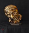 Scultura In Cartapesta Pulcinella Oro Ba