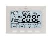 Perry White Wall Clock Thermostat