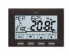 Perry Black Wall Clock Thermostat