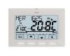 Perry White Wall Clock Thermostat