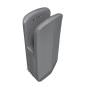 Grey Electric Hand Dryer With Photocell Model Duo, Double Uv Lamp For Motor Sanitation And Double Filter Epa E11 That Guarantees Protection Against 97.66 And Bacteria. Dries Hands In Just 15 Seconds Saving a Lot Of Energy.