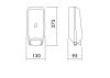 Dispensador De Jabn Lquido Perry 1dc Ds008 Instalacin En Pared Funcionamiento Manual Capacidad 1 Litro Instalacin En Pared Dimensiones (an x Pr x Al) 130 x 95 x 275 Mm