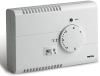 White electronic wall thermostat