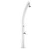 Colonna Doccia Bianca Ecologica a Riscaldamento Solare Modello Rio Ss0935 White. Innovazione Tecnica e Design Italiano In Una Doccia Cinese Struttura In Polietilene Hd, Per Giardino, Piscina e Tutte Le Attivit All'aperto. Serbatoio 25 Lt Con Lavapiedi.