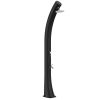 Large Black Solar Shower Model Rioxxl Ss0935xxl Black. Hd Polyethylene Curved Structure, Ideal For Garden, Pool And Outdoor Activities. Height 226 Cm Round Shower Head Diameter 15.24 Cm Tank 40 Liters With Foot Wash Brass Accessories.