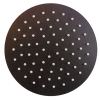 Round Shower Head 6 Inches 15 Cm In Stainless Steel Matt Black Color