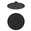 Round Matt Black 7 Inch Shower Head