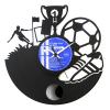 Reloj De Vinilo Péndulo De Fútbol